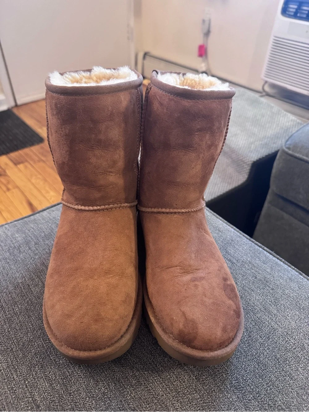 UGG Chestnut Brown Suede Mid-Calf Boots